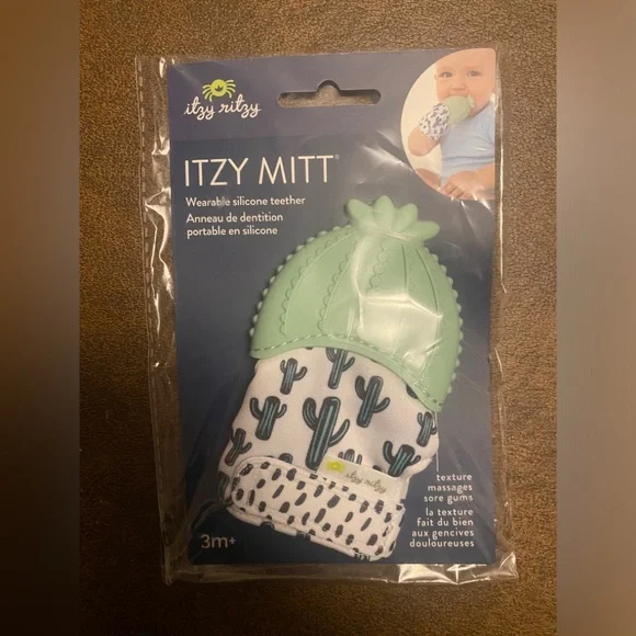 Itzy Ritzy Cactus Teether Mitt - Picture 2 of 3